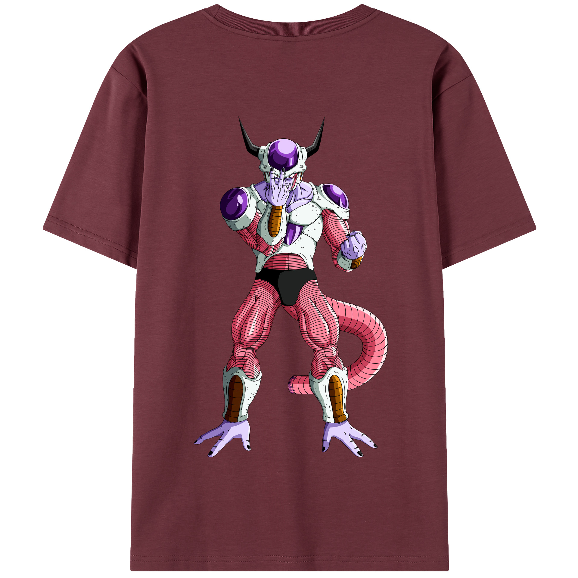 （画像用） ドラゴンボール フリーザ DRAGON BALL Frieza 綿100％半袖Tシャツ（背面プリント）